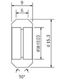 Малый ролик для станочного профиля 2020
